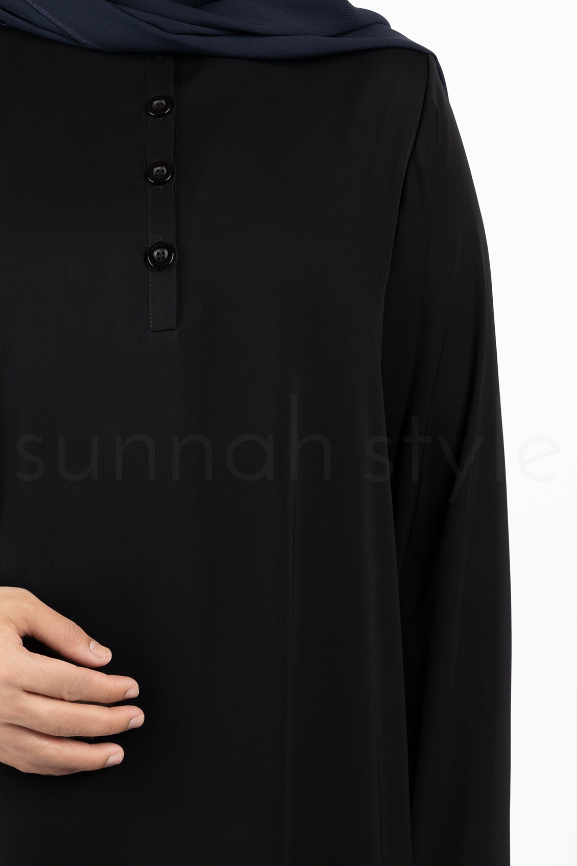 Sunnah Style Avant Abaya Top Black